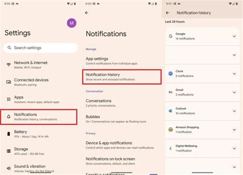 can i see deleted notifications on android