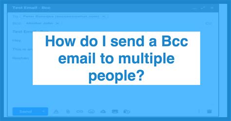 can i send a group email bcc