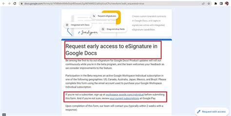 can i sign a pdf in google docs