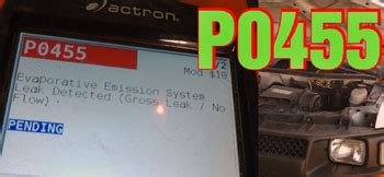 can i still drive with a p0455 code
