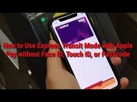 can i use apple pay without face id or passcode
