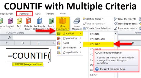 can i use countif with multiple criteria
