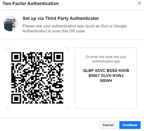can i use google authenticator to log into facebook
