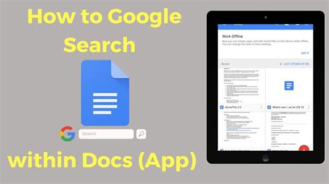 can i use google docs on ipad