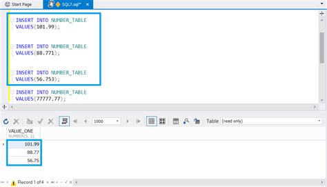can number data type store decimal values in oracle
