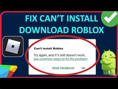 can t download roblox android