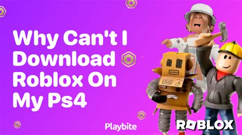 can t download roblox on ps4