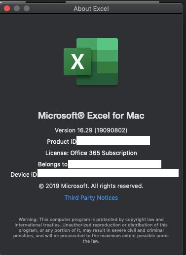 can t open excel in mac