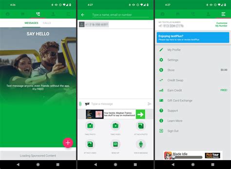 can textplus get verification codes