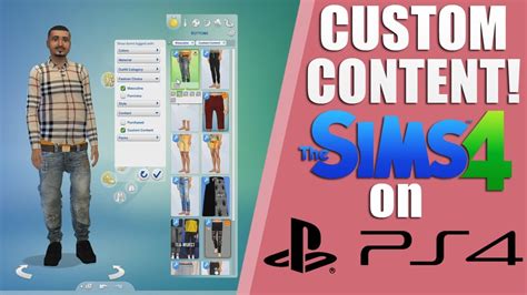 can u get custom content on sims 4 ps4