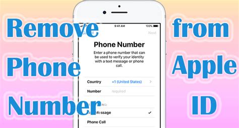 can u remove phone number from apple id