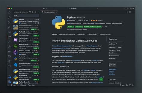 can visual studio code be used for python