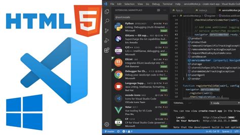 can visual studio code run html