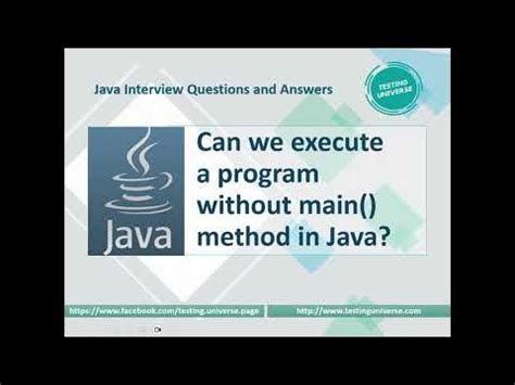 can we compile java program without main method