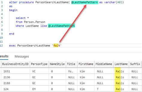 can we use variable in sql query
