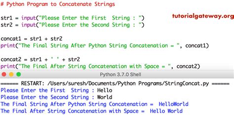 can you add two strings together in python