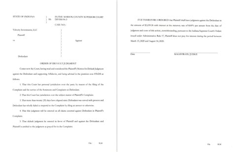 can you amend a default judgment