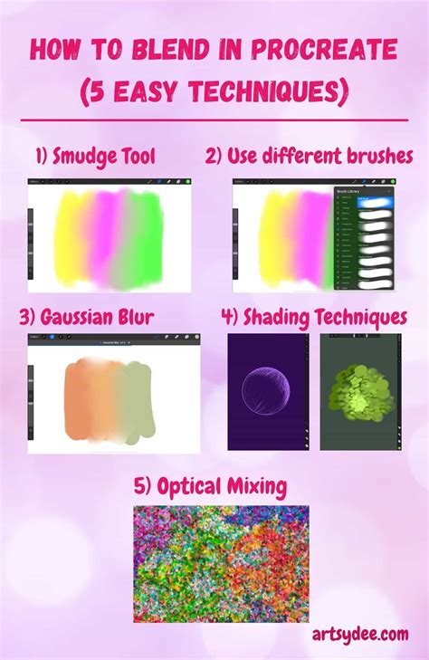 can you blend colors on procreate