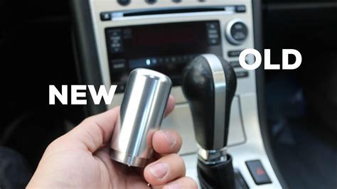 can you change a shift knob with a button