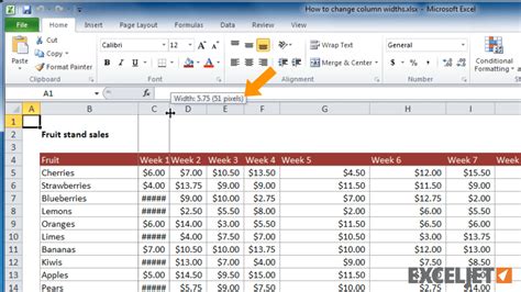 can you change the width of a single cell in excel