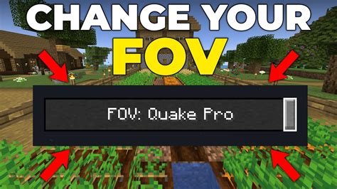 can you change your fov in minecraft java