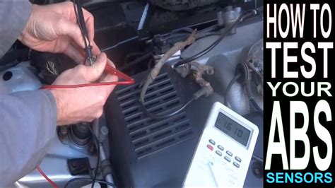 can you check an abs sensor with a multimeter