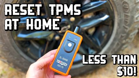 can you clear tpms light with scanner
