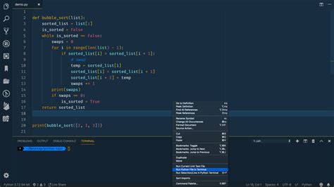 can you code python in terminal