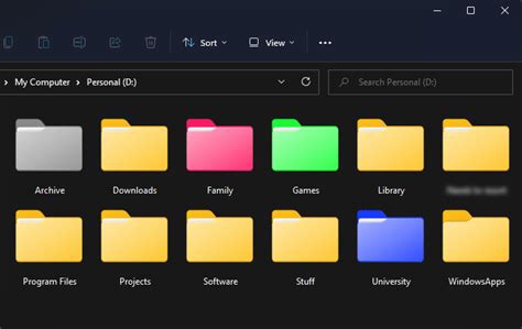 can you color code folders in windows 11