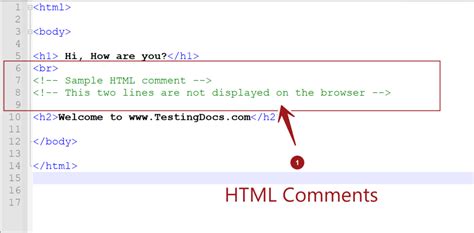 can you comment out in html