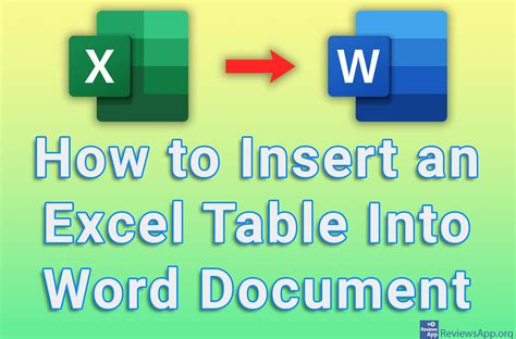 can you convert an excel spreadsheet to word doc