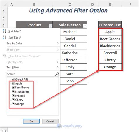 can you copy filters in excel