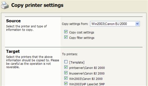 can you copy printer settings from one computer to another