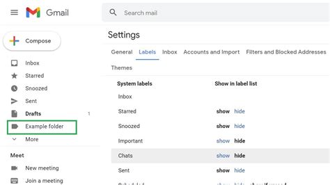 can you create folders in gmail on iphone