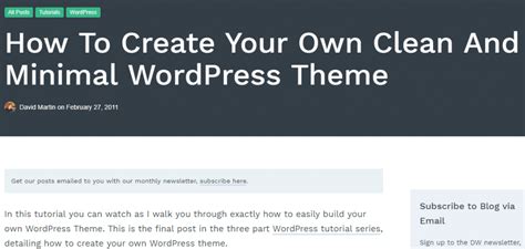 can you create your own theme in wordpress