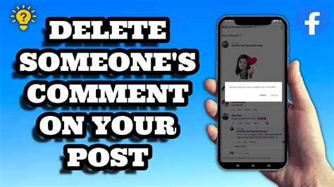 can you delete someone's comment from your facebook post