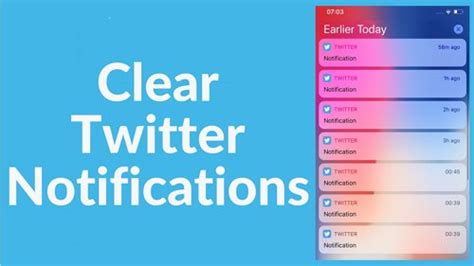 can you delete twitter notifications