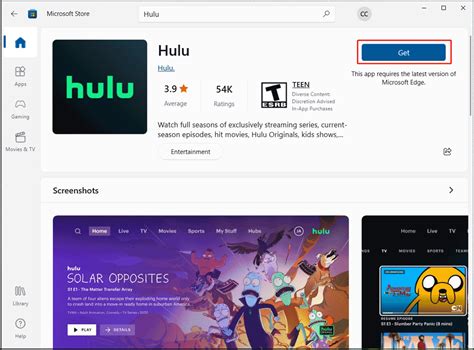 can you download on hulu app