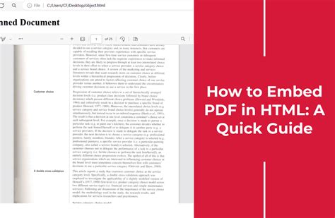 can you embed html into a pdf