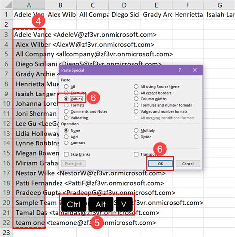 can you export email addresses from excel to outlook