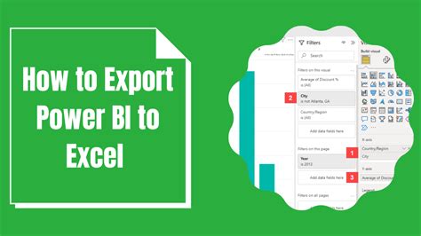 can you export from power bi desktop to excel