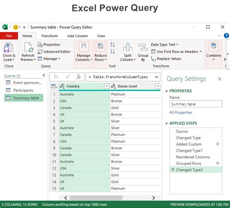 can you export from power query to excel
