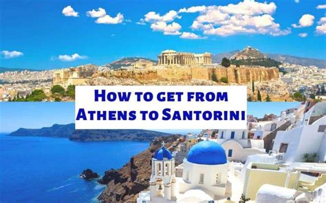 can you fly to santorini from athens
