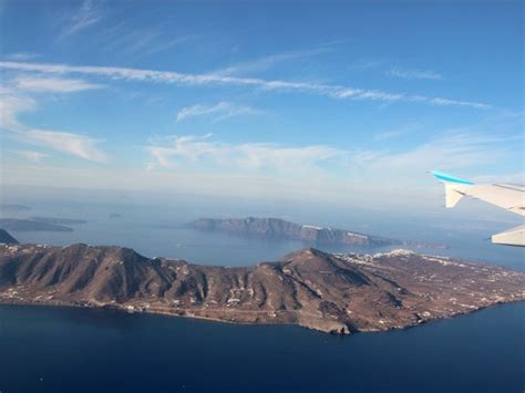 can you fly to santorini from uk
