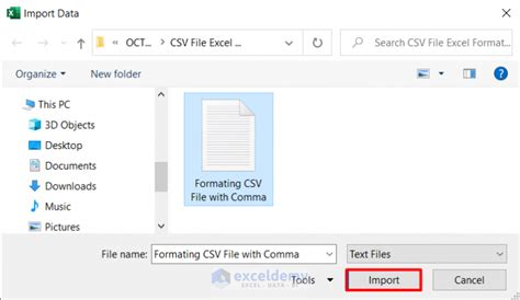can you format a csv file