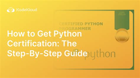 can you get a python certification