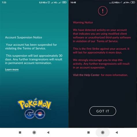 can you get banned for using a joystick in pokemon go
