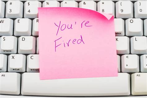 can you get fired after putting in your two weeks notice
