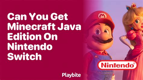 can you get minecraft java edition on the nintendo switch
