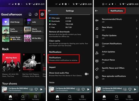 can you get notifications on spotify